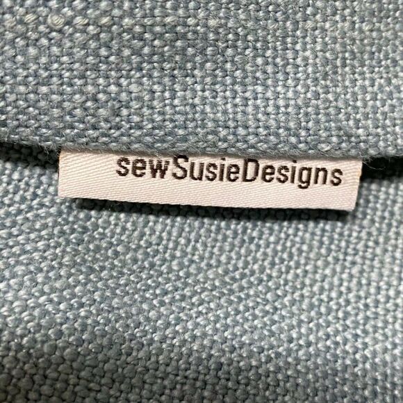 Blue Brown Diamond Geometric Abstract Indoor Outdoor Throw Pillow Cover Case 18” - Picture 3 of 5